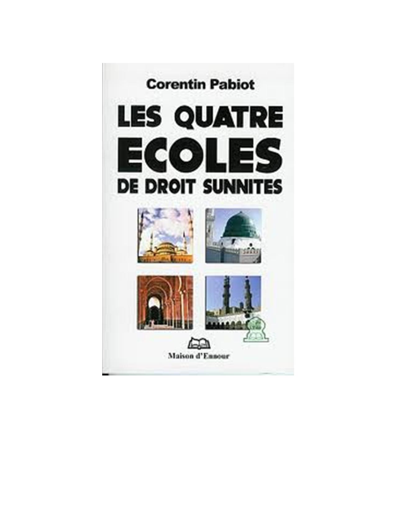 Les 4 écoles de droit sunnites